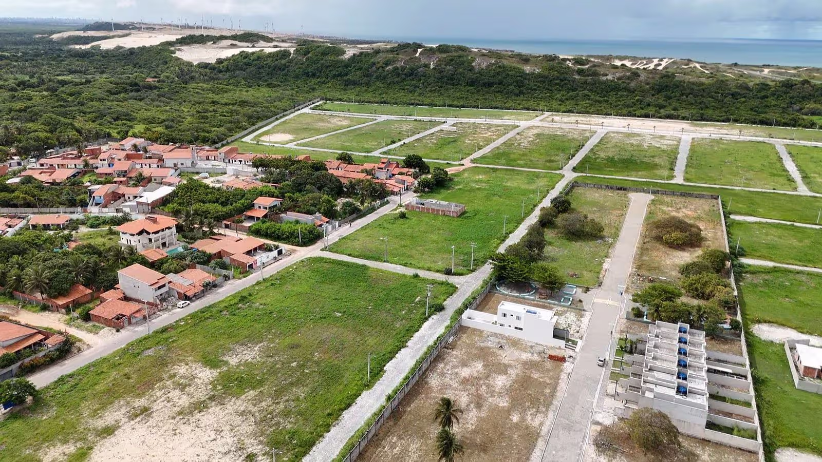 Vista aérea de um dos loteamentos JD Empreendimentos